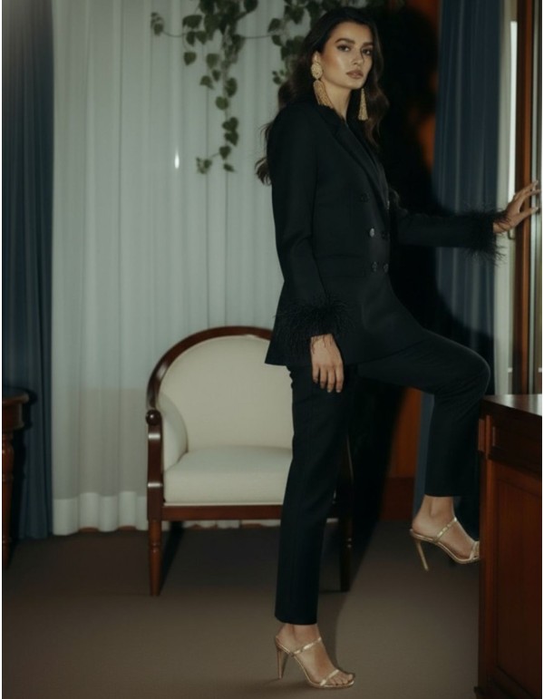 Pantalon long structuré avec poches 2