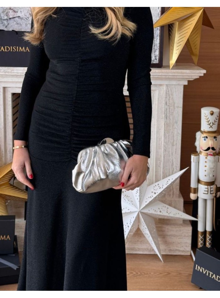 Sac à main pour invités en argent métallisé