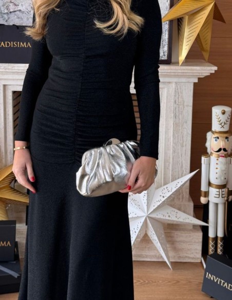 Sac à main pour invités en argent métallisé