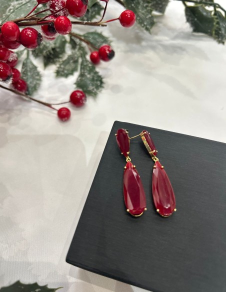 copy of Boucles d'oreilles en forme de goutte d'eau noire