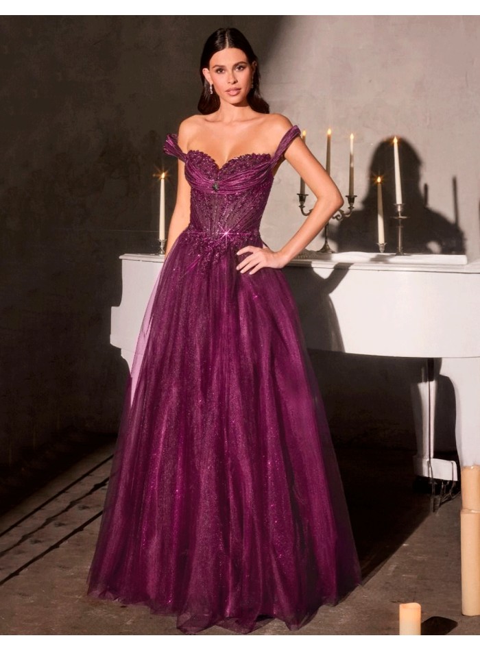 Princess dress with bardot neckline,...