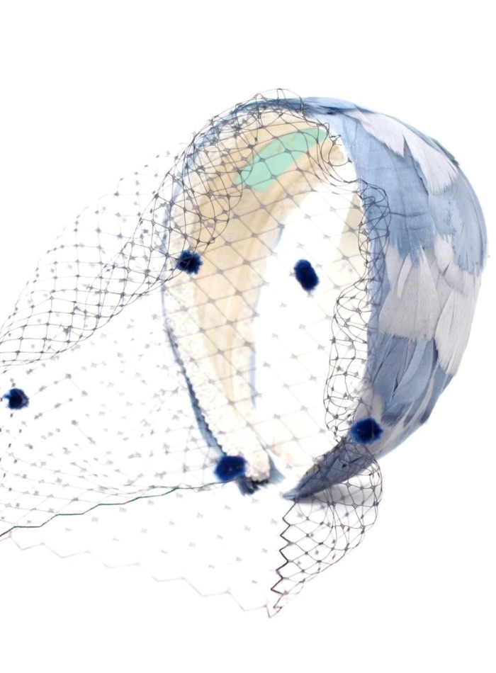 Superimposed feather headband - Invitada Perfecta