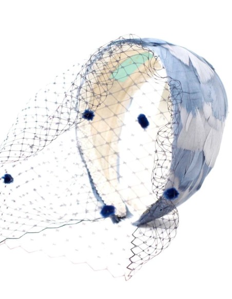 Superimposed feather headband - Invitada Perfecta