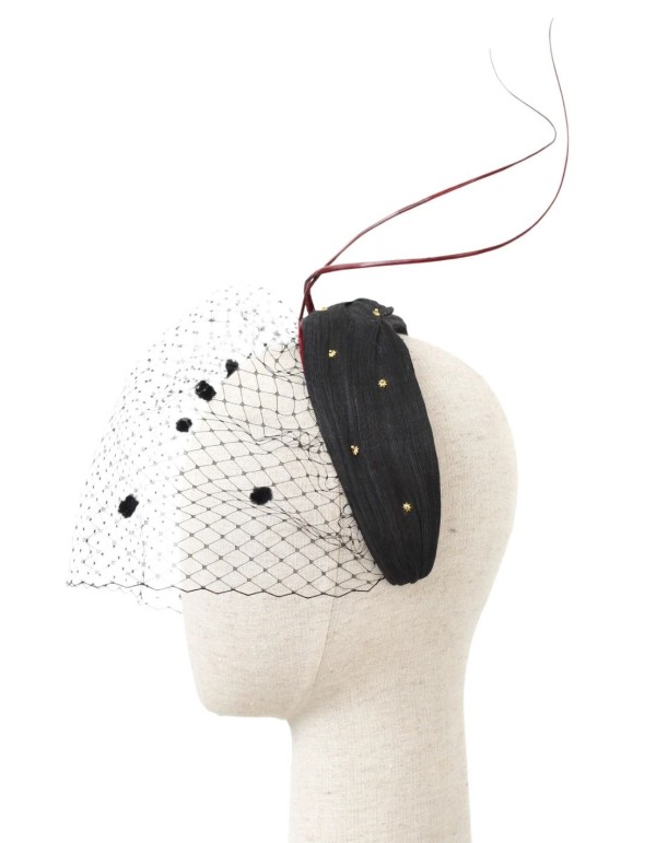 Guest headband black crossed with mesh and strawberry... 2