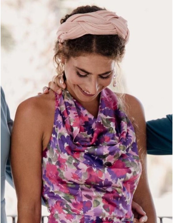 Bandeau d'invité tressé en soie Sinamay 2