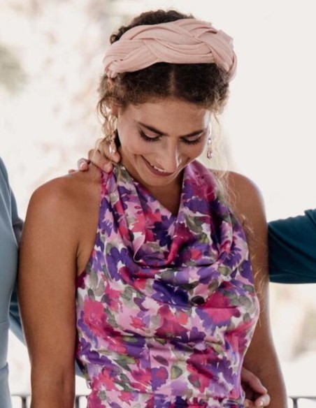 Bandeau d'invité tressé en soie Sinamay