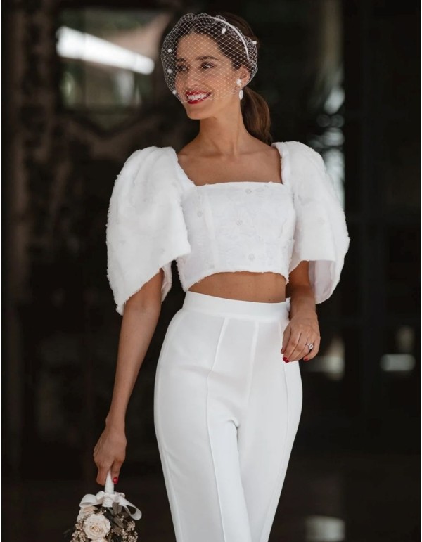 Bandeau fin pour invités avec voile léger 2