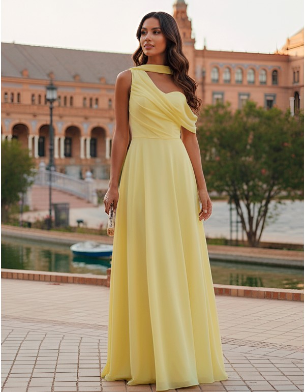 Vestido de fiesta largo para invitada boda, dama de honor