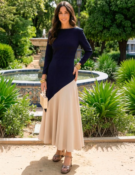 Copper-colored sandals with platform and comfortable heel