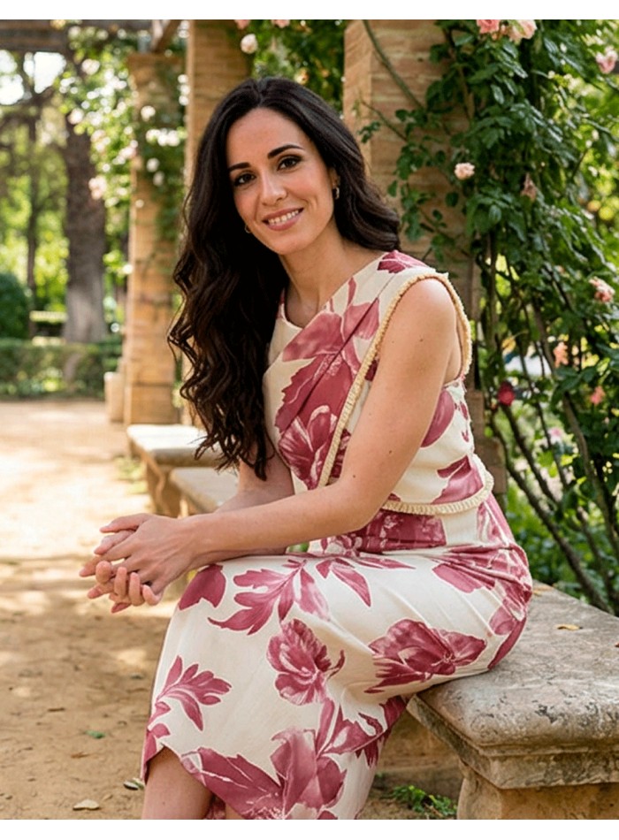 vestido midi para mamá de comunion