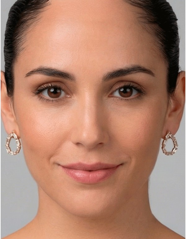 Teardrop-shaped earrings with crystals 2