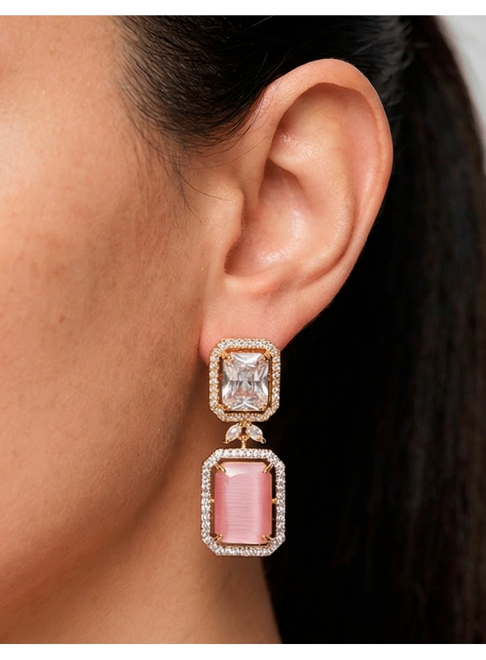 Longues boucles d'oreilles artisanales avec...