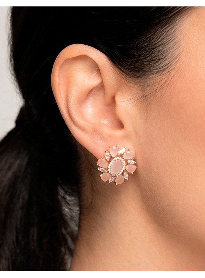 Boucles d'oreilles artisanales en plaqué or...