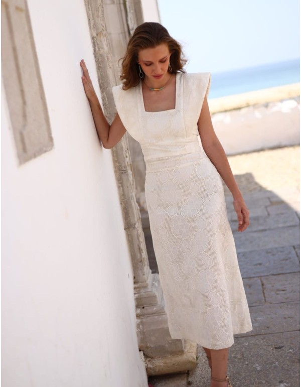 Ensemble deux pièces en blanc pour les mères de communion 2