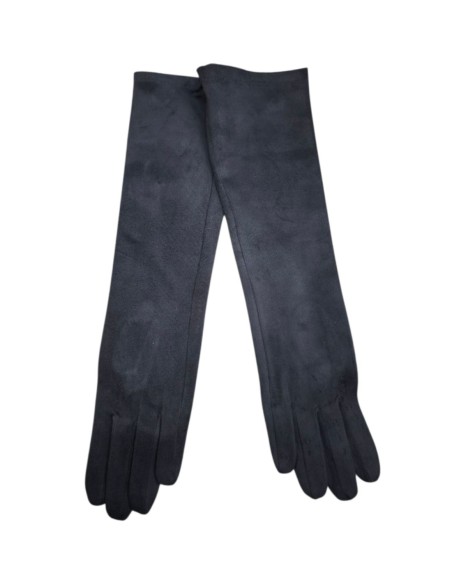 Grey suede gloves for guests