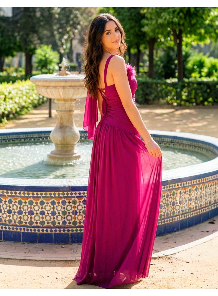 vestido buganvilla para bodas de tarde