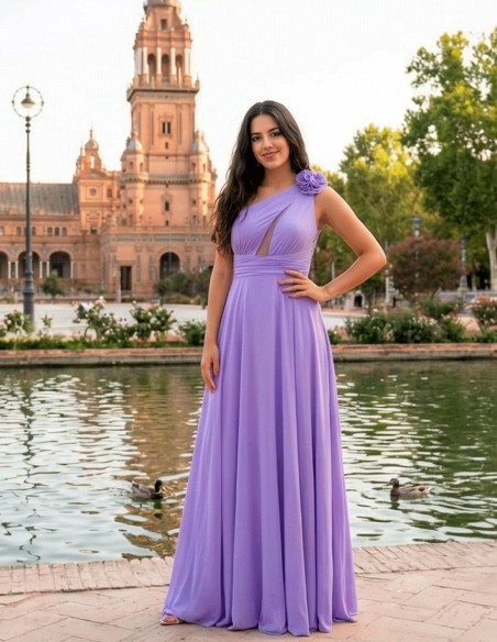 lilac long gown