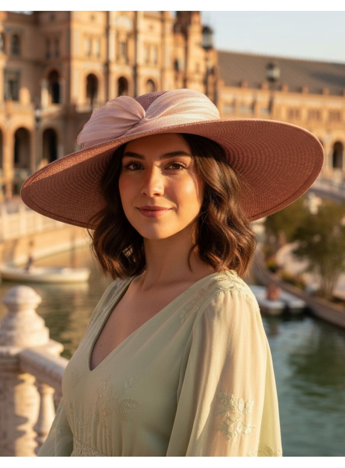 Invitée classique pamela avec nœud sinamay en...