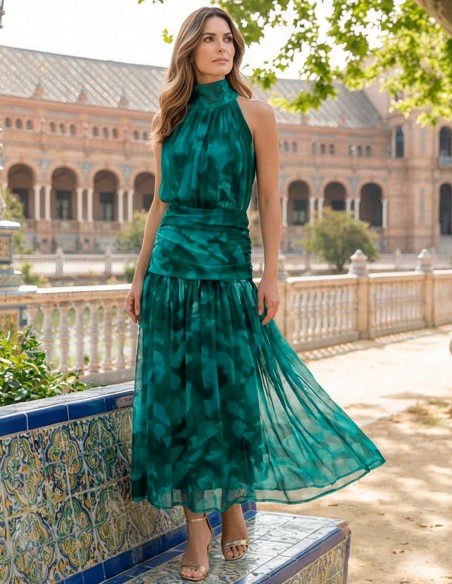 vestido midi para bodas y events