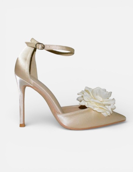 Jeu d'escarpins avec clip fleur amovible