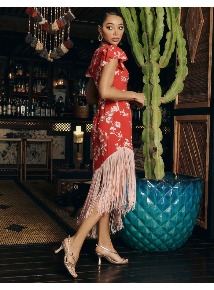 Vestido con volantes