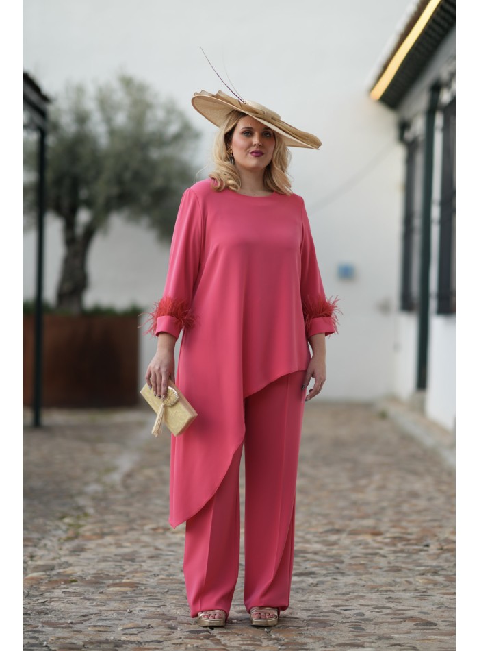 Parure d'invité avec pantalon long de couleur...