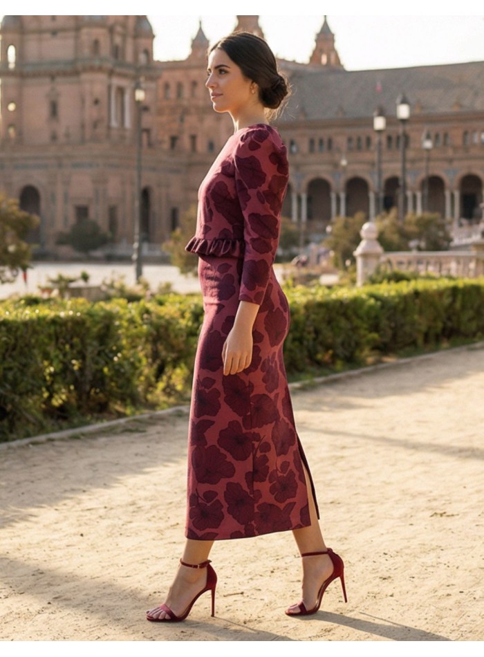 Ensemble deux pièces avec imprimé floral en...