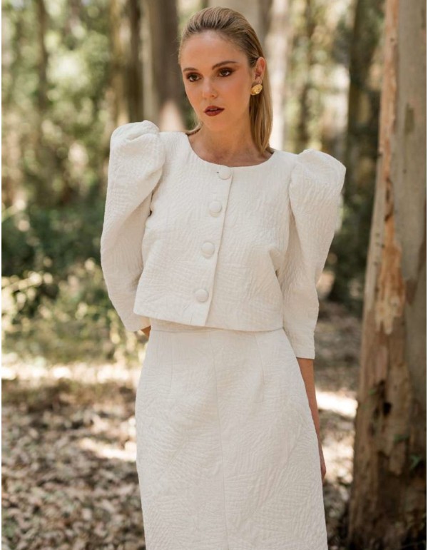 Conjunto dos piezas en crudo