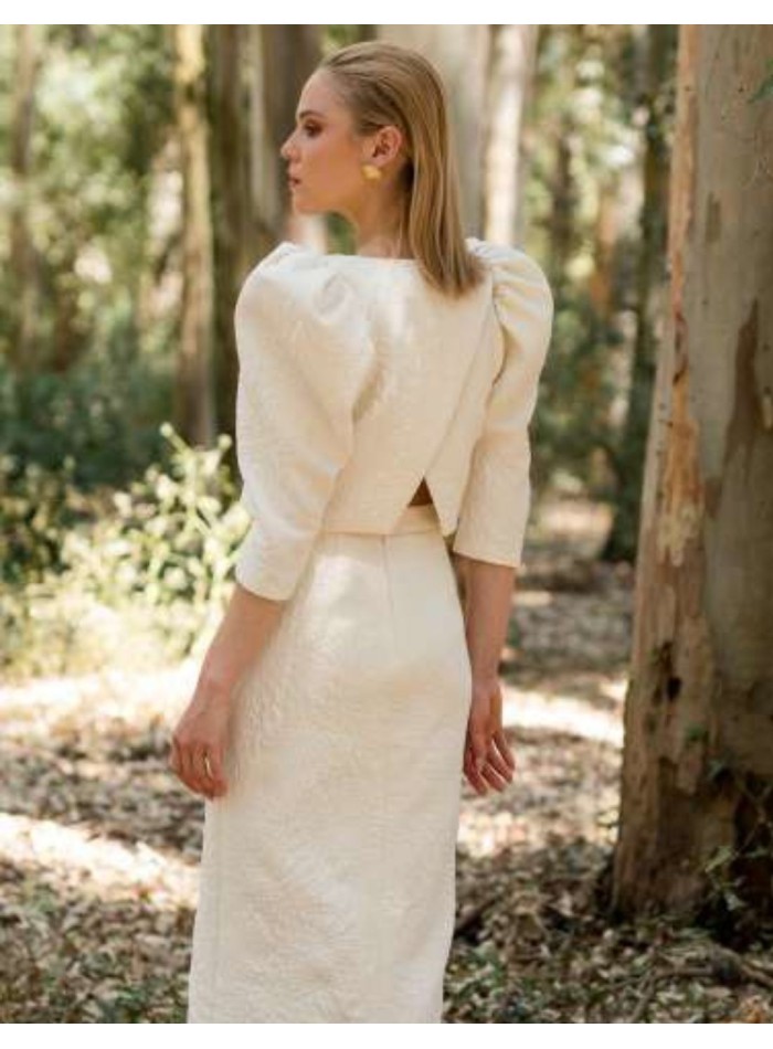 Conjunto en tejido tweed