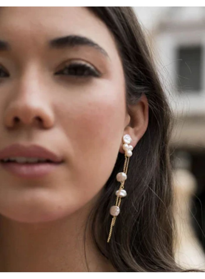 Boucles d'oreilles élégantes en cascade avec...