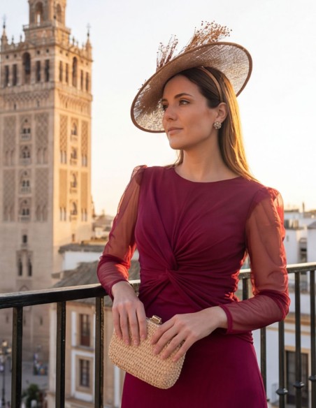 Pamela de invitada de rafia ideal para eventos de día