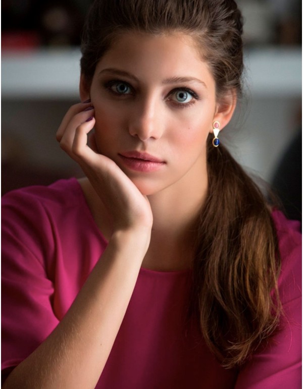 Pendientes triangulares de fiesta 2