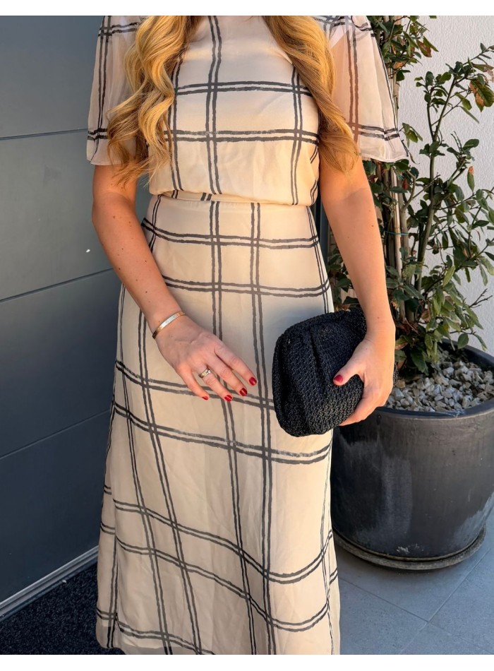 Sac à main en raphia noir pour invités