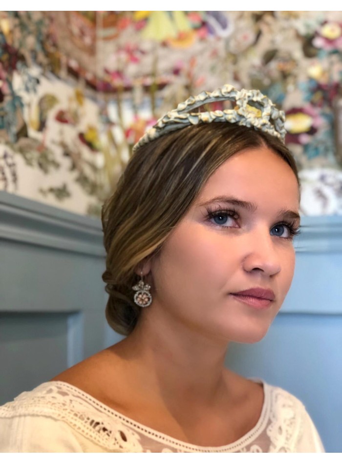 Green and gold resin tiara for events