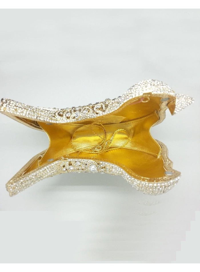 Bolso de mano joya con forma de pajarito