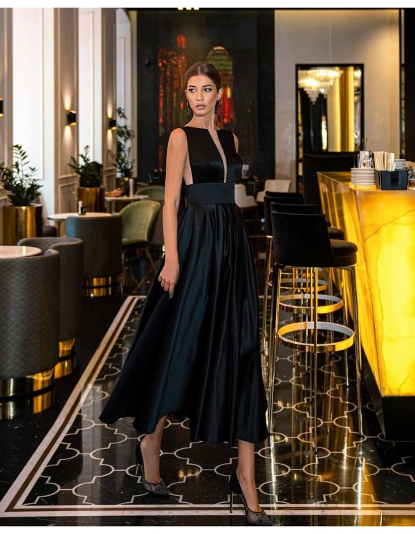 Vestido midi de fiesta con falda fluida de Auguro Sempre