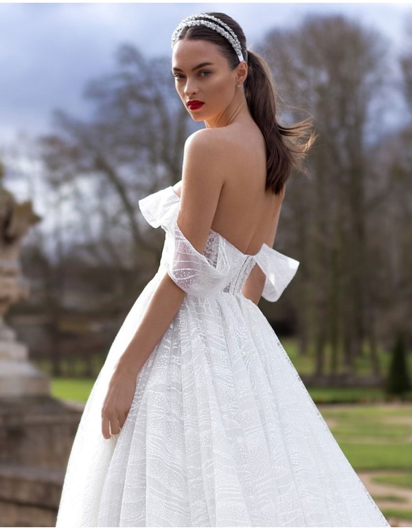 Diadema doble de pedrería para novia-1 2