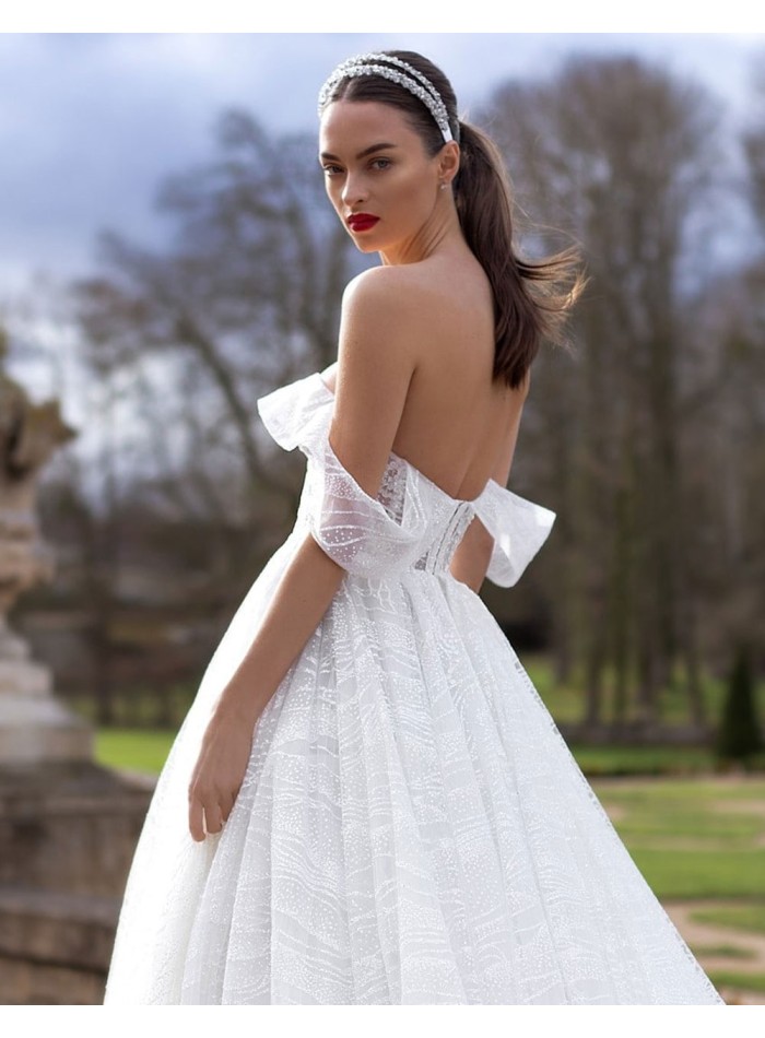 Double rhinestone headband for brides-2