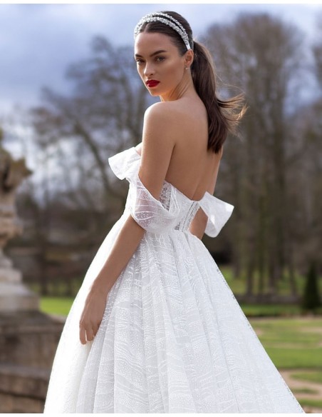 Double rhinestone headband for brides-2