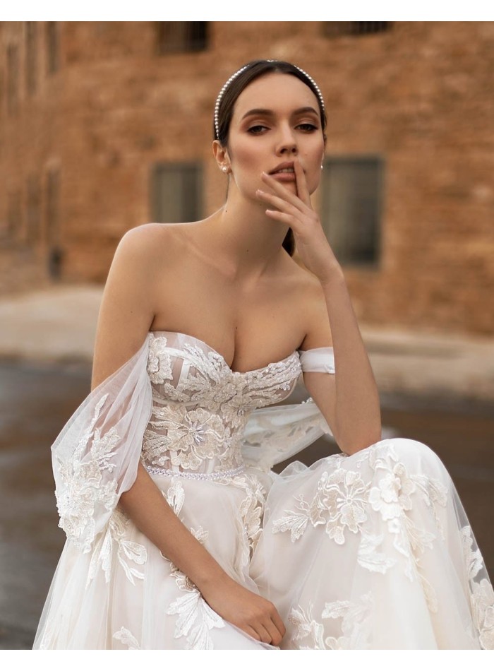 Pearl headpiece for brides