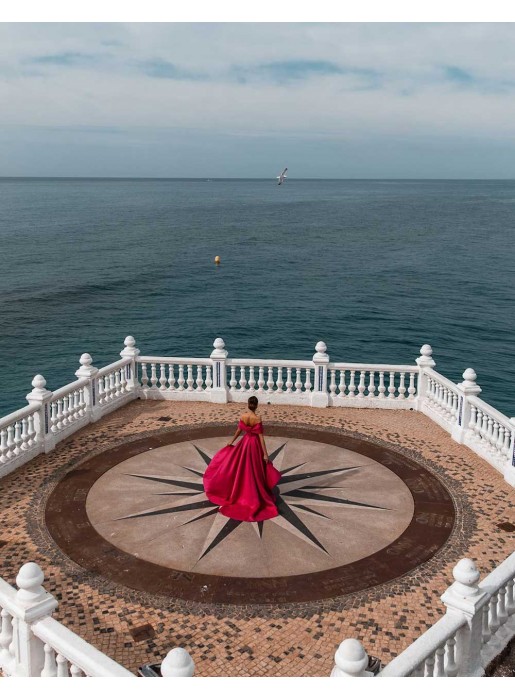 Long gown with bandeau neckline and train - INVITADA PERFECTA Silviamo - 3 