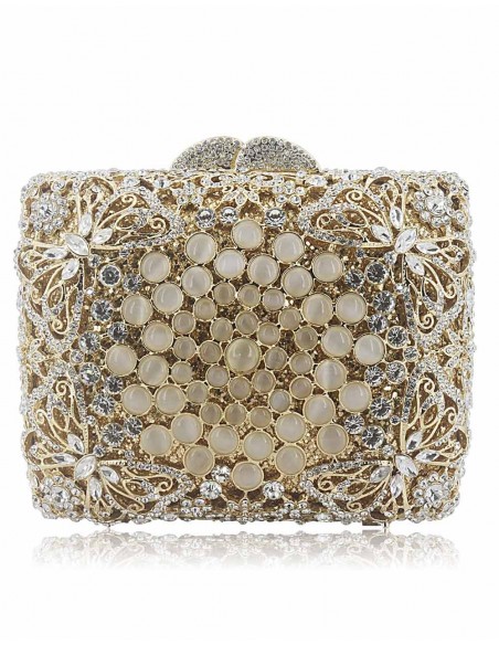 Bolso joya realizado con cristal de Swarovski y mariposas Lauren Lynn London Accessories - 1 