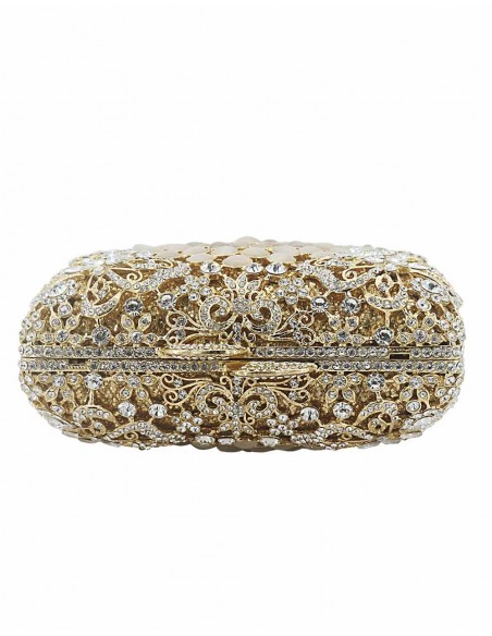 Jewellery clutch bag made with Swarovski crystals and butterflies Lauren Lynn London Accessories - 3 