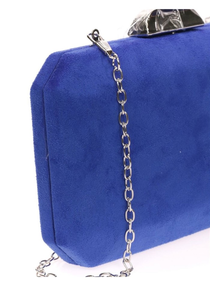 Bolso de antelina octogonal con cierre metalizado Lauren Lynn London Accessories - 2 