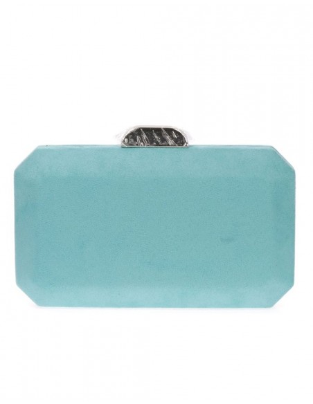 Bolso de antelina octogonal con cierre metalizado Lauren Lynn London Accessories - 12