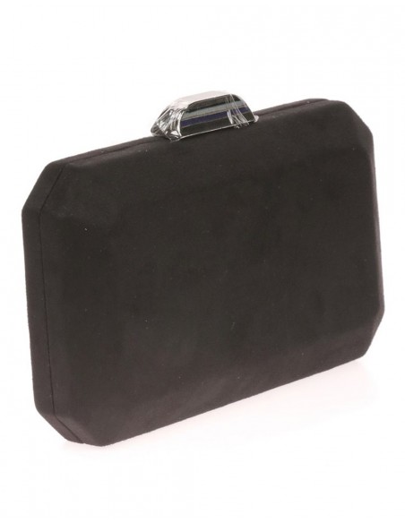 Bolso de antelina octogonal con cierre metalizado Lauren Lynn London Accessories - 15 