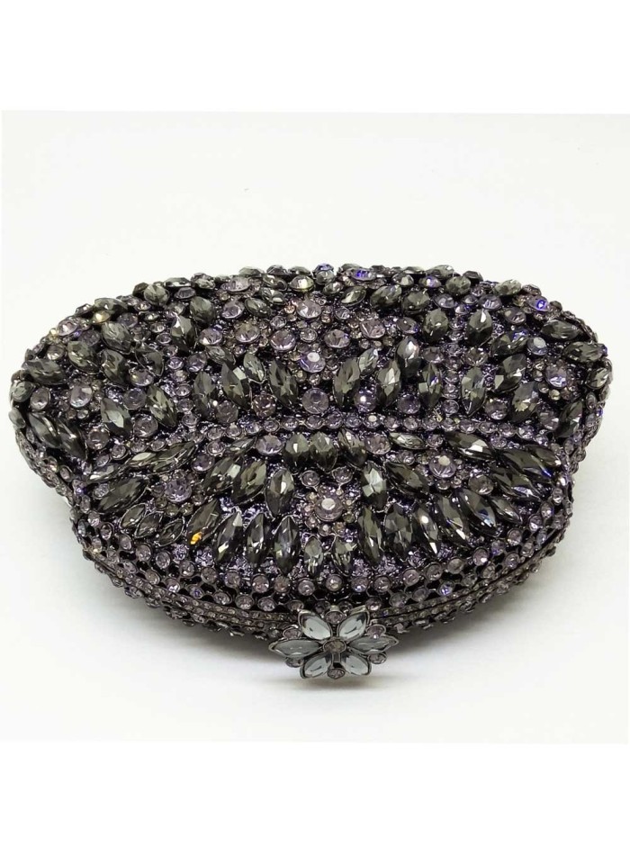 Jeweled clutch bag in the shape of an antique purse-1