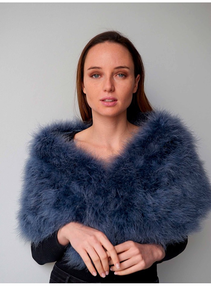 Estola de pelo largo natural - varios colores Lauren Lynn London Accessories - 4