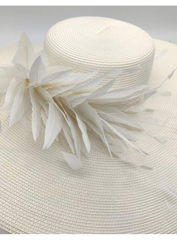 Bridal pamela with cock feather knob by Monisima de la Muerte