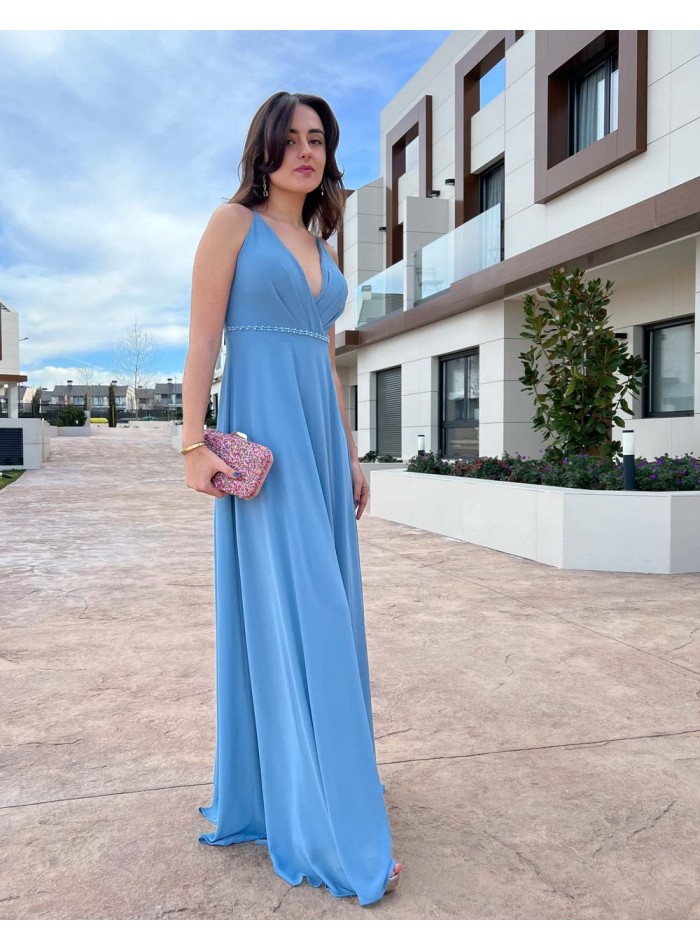 Long party dress with rhinestone detailing Lauren Lynn London - 2